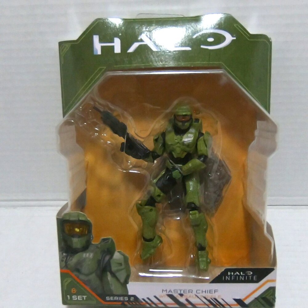 Halo Infinite Master Chief Figure Assault Rifle Series 2 NEW 3.75 4.5 4 Inch